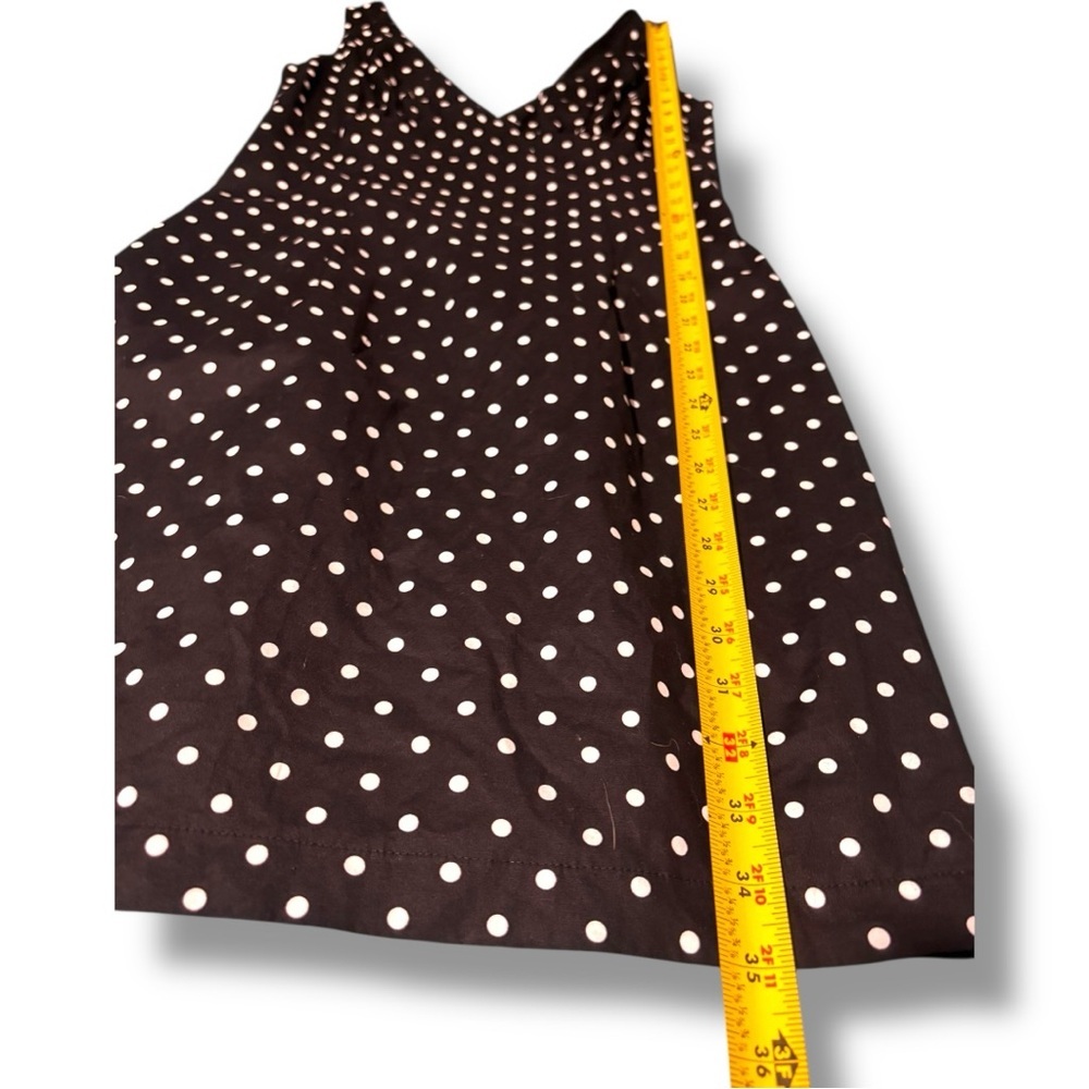 Forever 21 Black and White Polka Dot V-Neck Mini Fitted Sleeve/Backless Dress - Picture 8 of 15